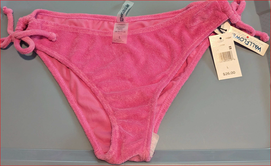 TERRY KNIT SWIM BOTTOMS--THREE SIZES