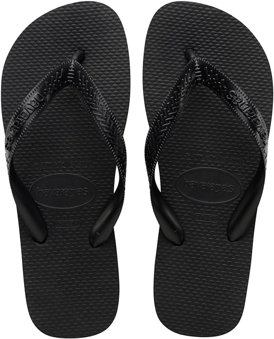 Havaianas Kid's Top Flip Flop Sandal, Black, 13-1 M US Little Kid----2 PAIRS