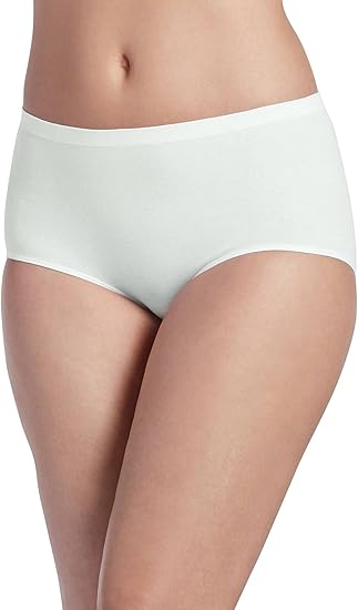 Jockey Women's Underwear Comfies Cotton Brief - 3 Pack, Ivory, 8
