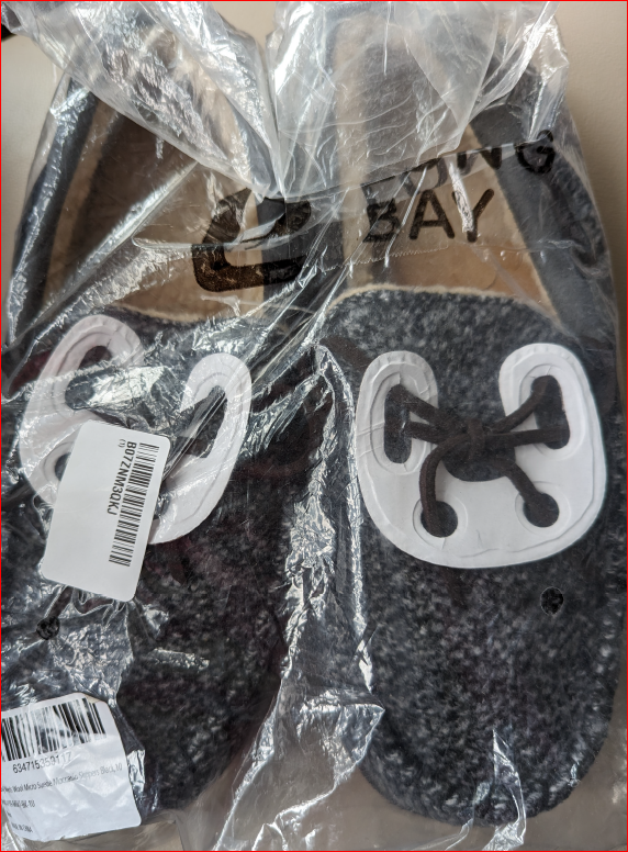 LongBay Men's Comfort Memory Foam Moccasin Slippers Micro Suede Wool Plush Slip-on House Shoes Indoor Outdoor(10 D(M) US, Black)