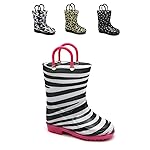 Storm Kidz Kids Girls Printed Rainboots, Zebra Little Kid 2