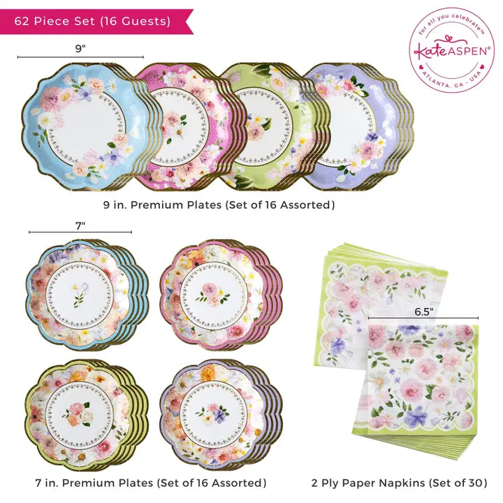 TEA TIME PARTY TABLEWARE SET
