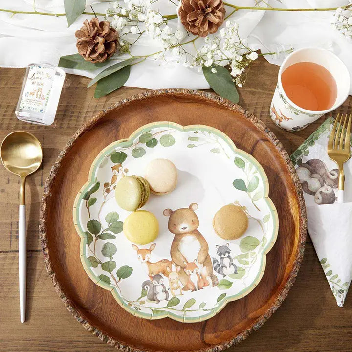 Woodland Baby 62 Piece Party Tableware Set (16 Guests)