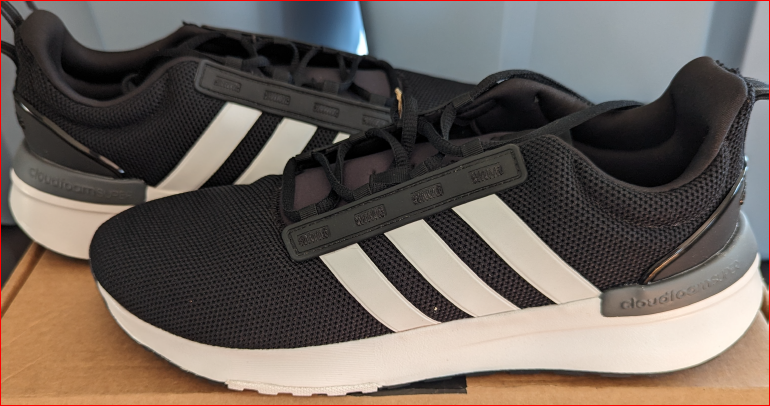 adidas Mens Lite Racer BYD Athletic Running Shoes, Core Black/Cloud White, 8.5 US