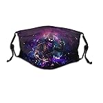 OAXYGEN FACE Kids MASK Washable Cotton Cartoons MASK and 2PCS Replacement Filter (White Kitty) 8 SETS