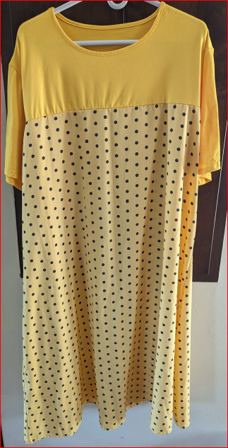 Women's Yellow Nightgown 3XL